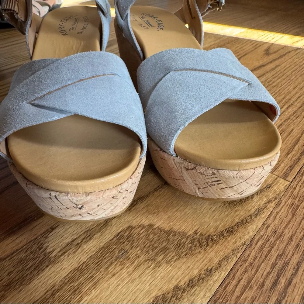 EUC Kork-ease Ava suede sandal size 10